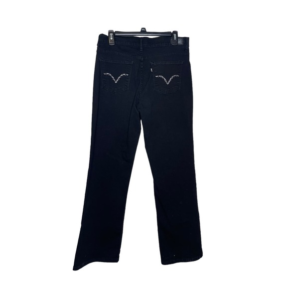 Levi's‎ 512 Women Jeans Perfectly Slimming Bootcut Leg Stretch Hi-Rise Black 31 - Picture 10 of 10